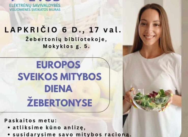 Europos sveikos mitybos diena Žebertonyse