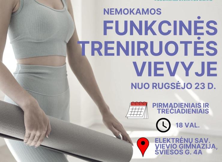 Nemokamos funkcinės treniruotės Vievyje