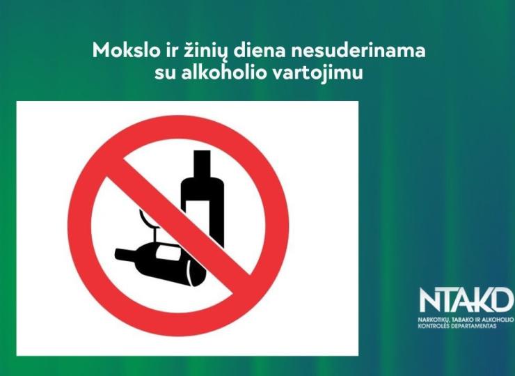 Mokslo ir žinių diena nesuderinama su alkoholio vartojimu – pristatome naujausio tyrimo duomenis